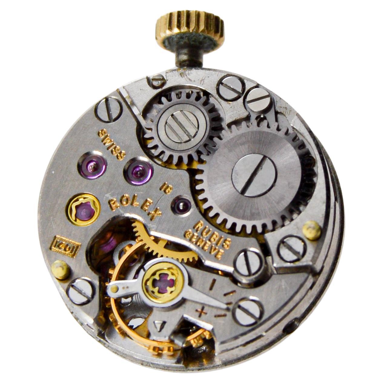 Rolex 18Kt Gold Ladies Modernist Style for Serpico & Laino Diamond Bezel 1960's in vendita 11