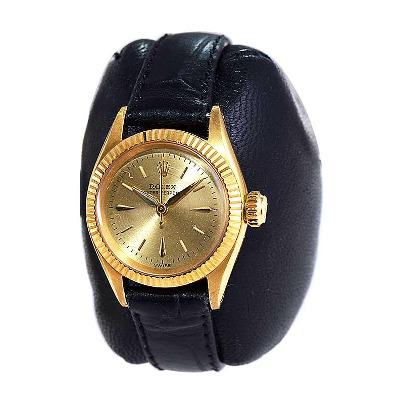 Rolex 18Kt. Gold-Damenuhr in neuem Zustand aus dem Jahr 1960 1