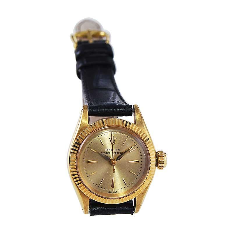 Rolex 18Kt. Gold-Damenuhr in neuem Zustand aus dem Jahr 1960 3