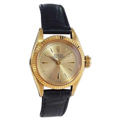 Rolex 18Kt. Gold-Damenuhr in neuem Zustand aus dem Jahr 1960