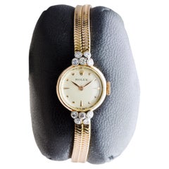 Rolex 18Kt Solid Gold Art Deco Ladies Dress Watch circa 1950's