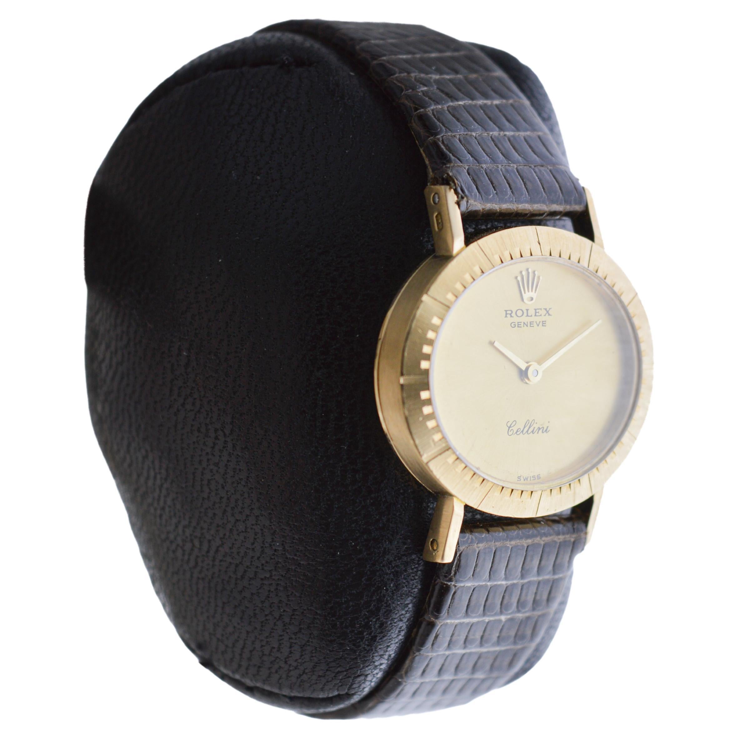 rolex cellini ladies 18k gold