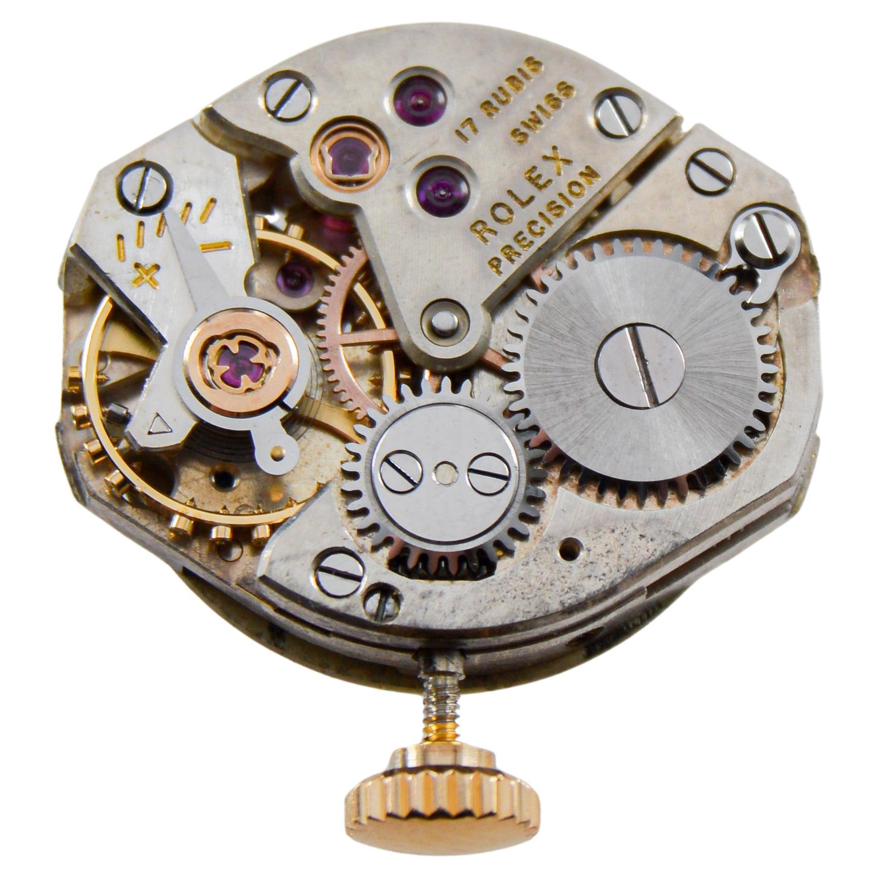 Rolex Orologio Art Deco da donna in oro massiccio 18Kt circa 1946 in vendita 10