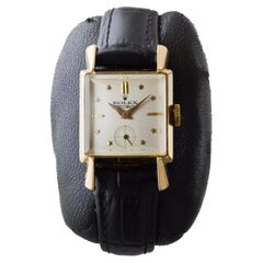Rolex 18Kt Massivgold Damen Art Deco Uhr, circa 1950er Jahre