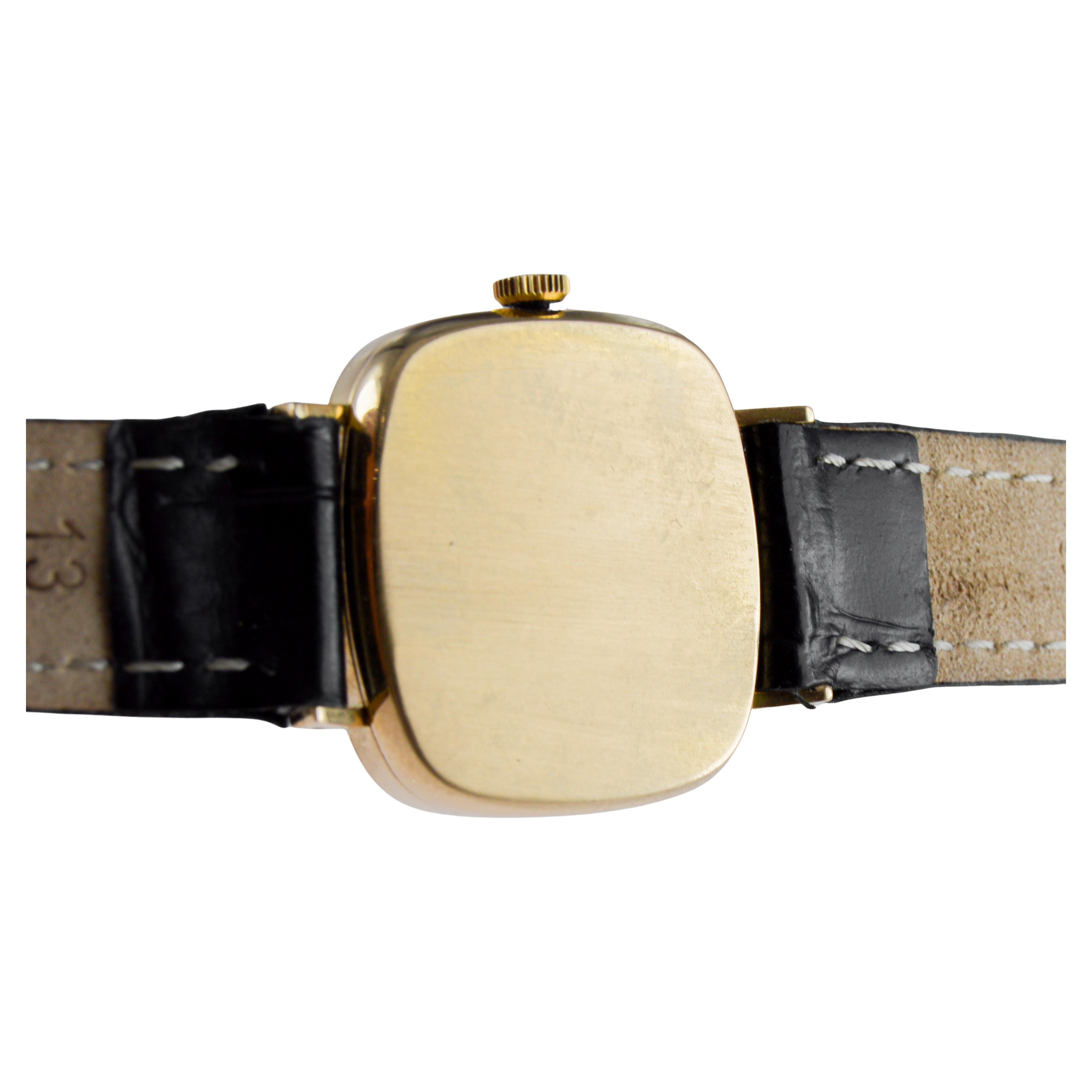 Rolex Montre Cellini pour dames en or massif 18Kt 1970 avec cadran champagne d'origine en vente 9