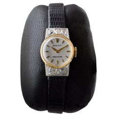 Rolex 18Kt Massivgold Damen Dress Watch circa 1950 mit Original-Zifferblatt