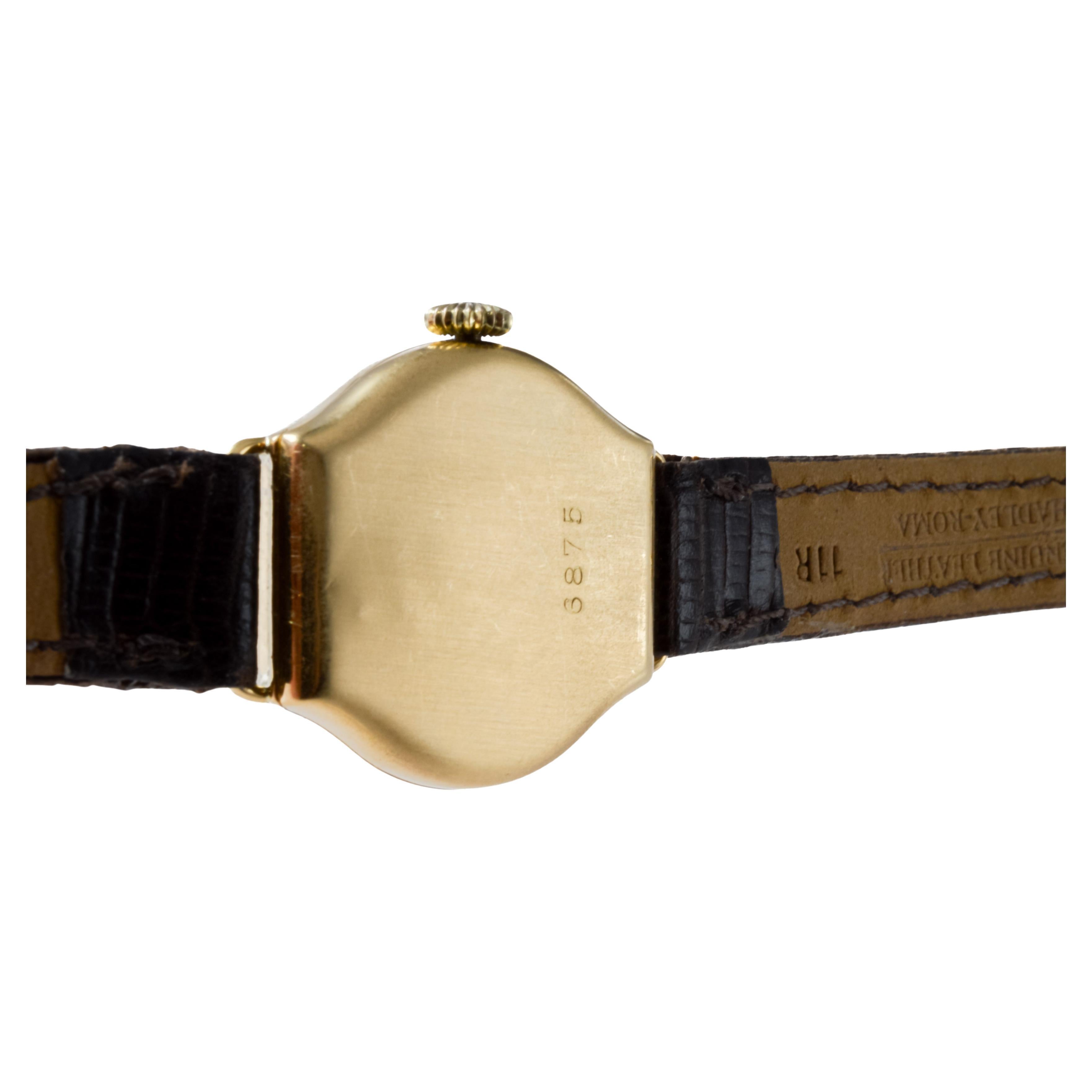 Rolex 18Kt Solid Gold Ladies Tortue Shaped Watch from 1915 7