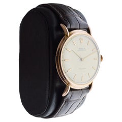 Rolex 18Kt Solid Pink Gold Chronometer "Precision" Watch circa 1940's