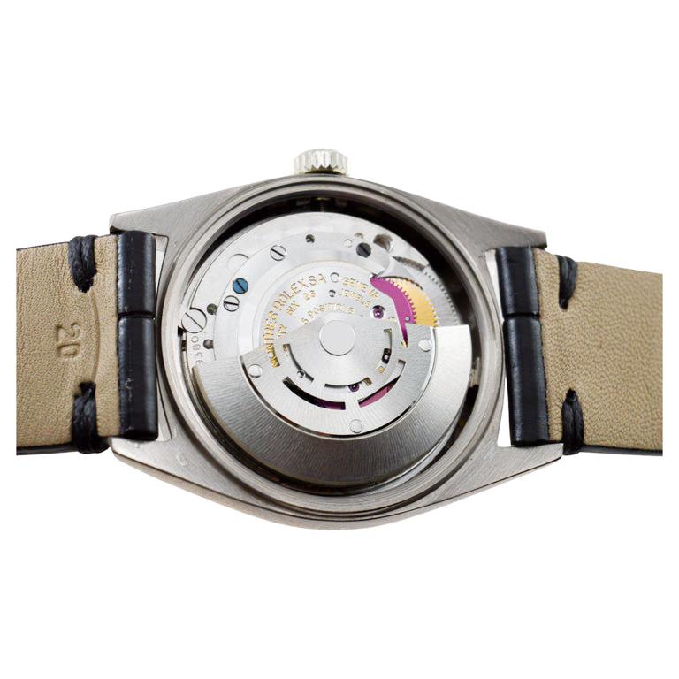 Rolex 18Kt Solid White Gold President with a Flawless Original Dial from 1963 For Sale 8