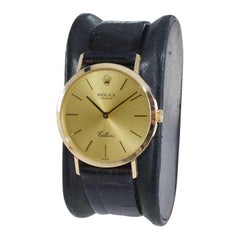 Rolex 18Kt Solid Yellow Gold Cellini Ref. 4112 New Old Stock Condition in Box