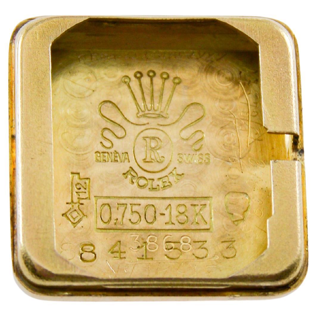 Reloj de vestir Rolex de oro amarillo macizo de 18 quilates con diamantes circa, 1952 en venta 6