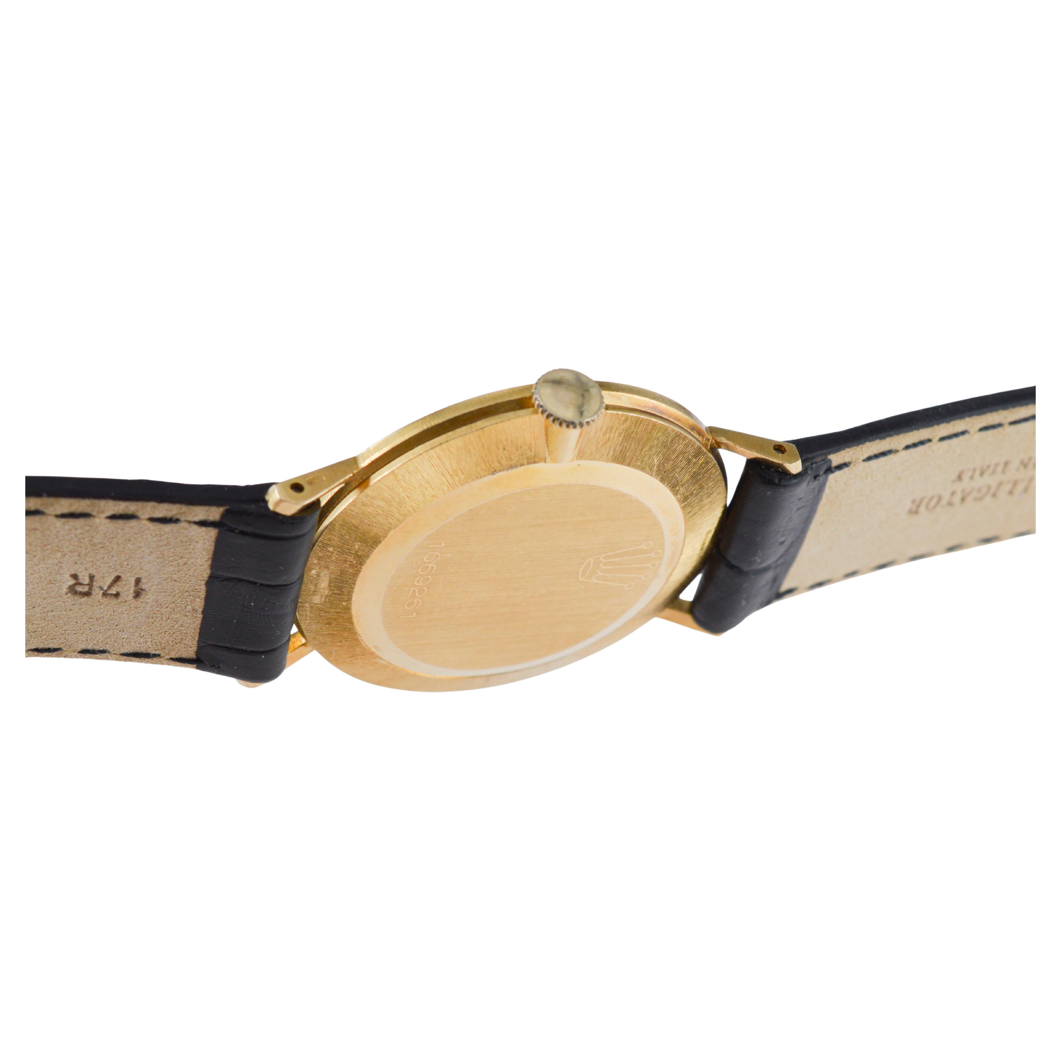 Rolex 18Kt Solid Yellow Gold Ultra Thin circa 1961 in Nearly New Condition 9