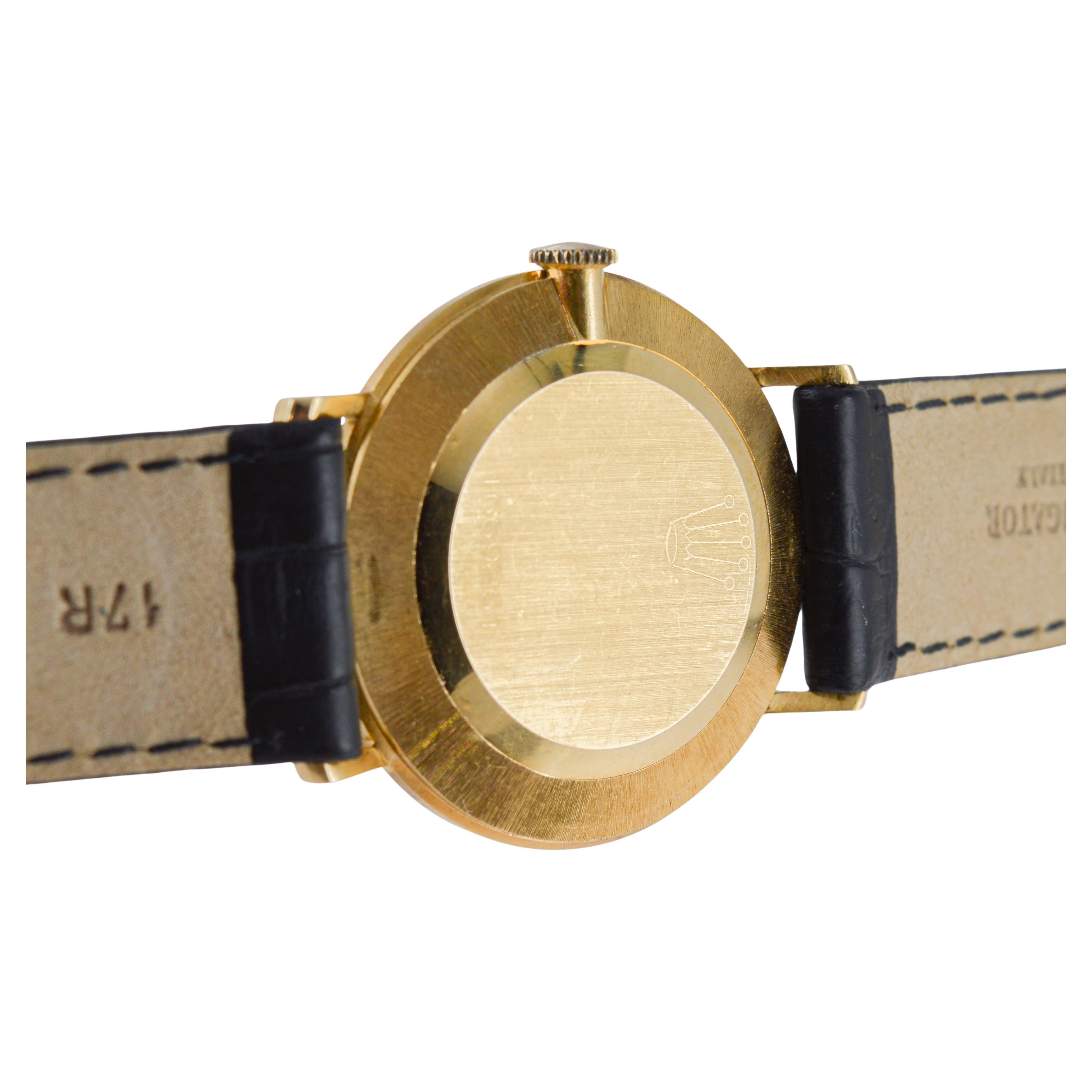 Rolex 18Kt Solid Yellow Gold Ultra Thin circa 1961 in Nearly New Condition 10