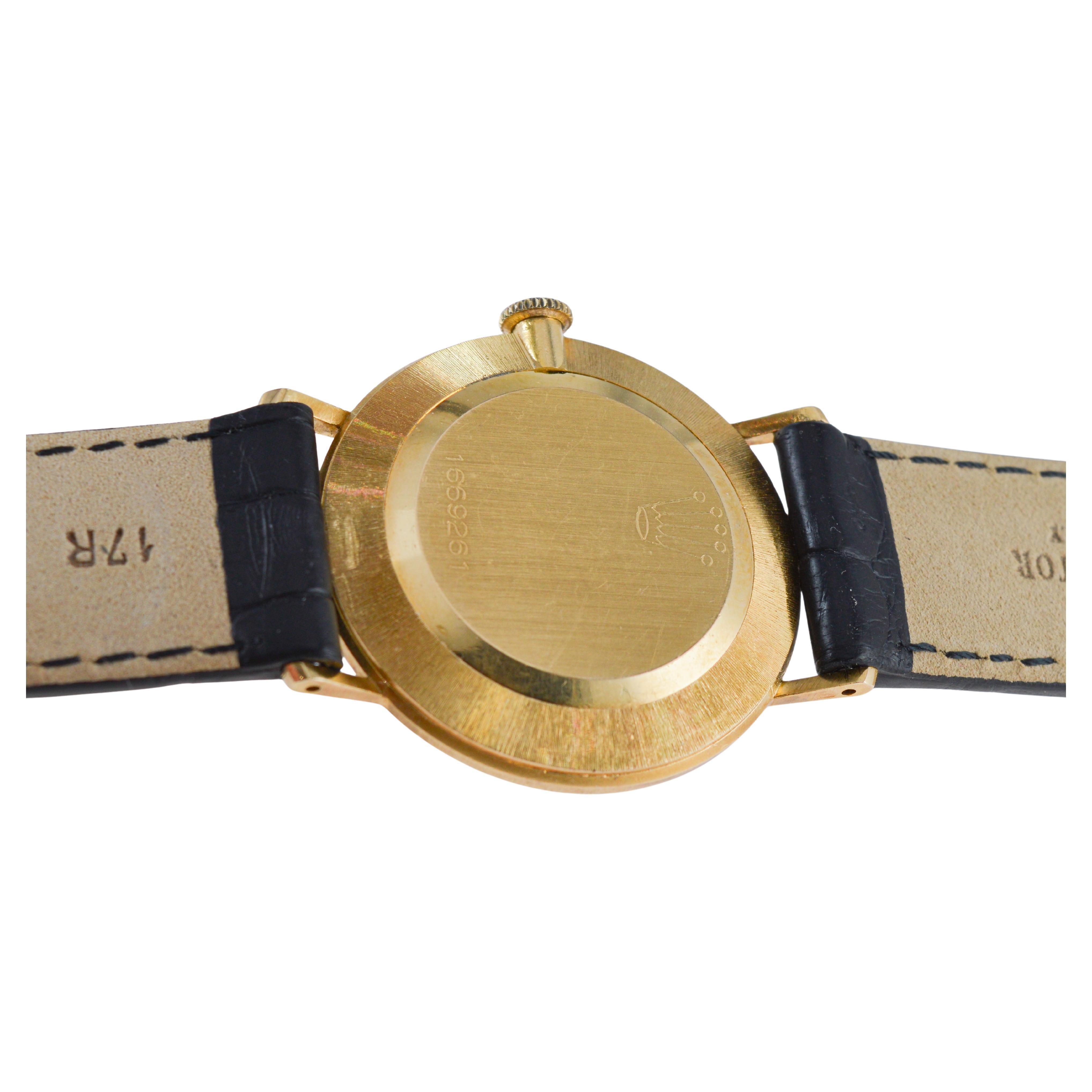 Rolex 18Kt Solid Yellow Gold Ultra Thin circa 1961 in Nearly New Condition 11