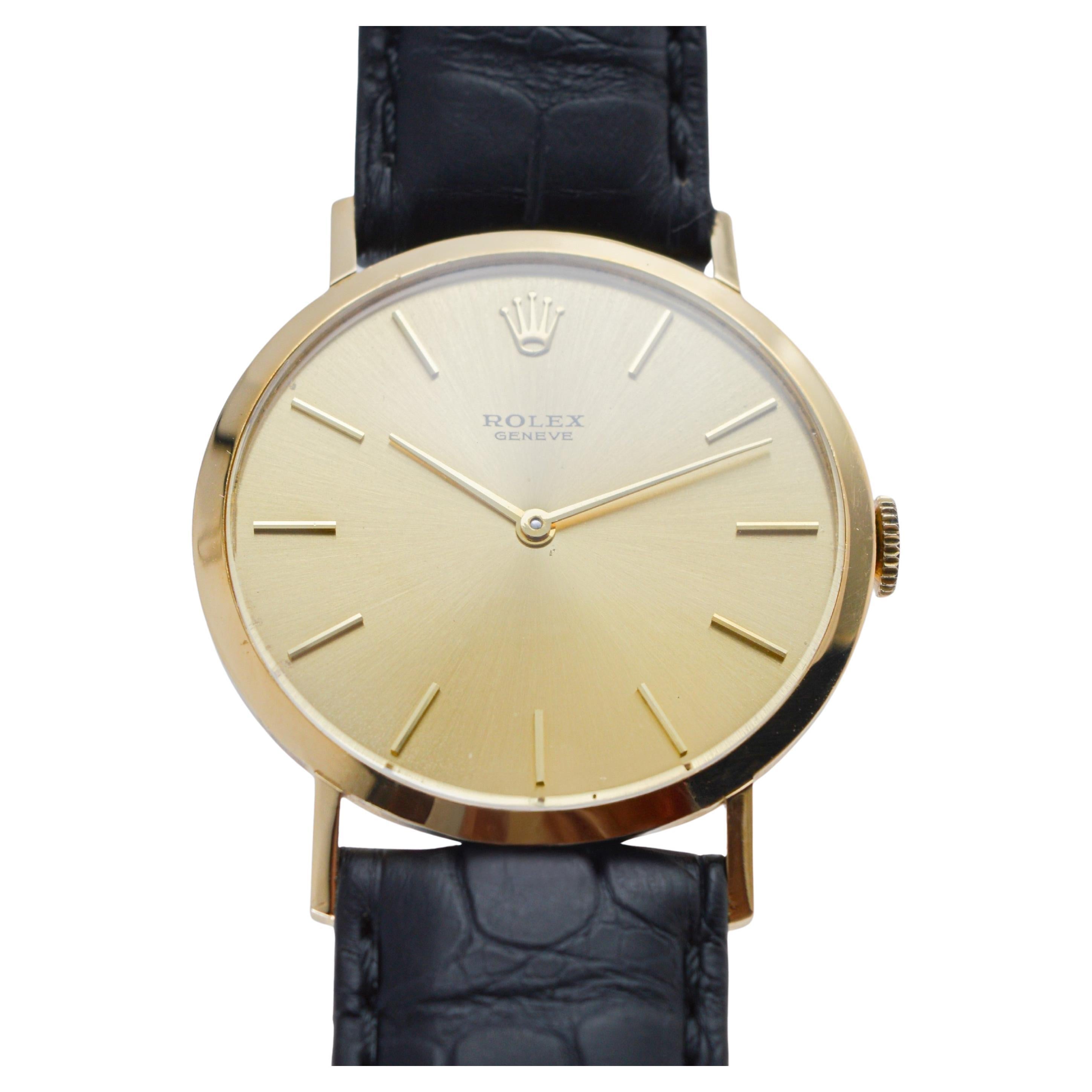 Rolex 18Kt Solid Yellow Gold Ultra Thin circa 1961 in Nearly New Condition 3