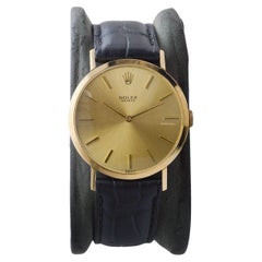 Rolex 18Kt Solid Yellow Gold Ultra Thin circa 1961 in Nearly New Condition