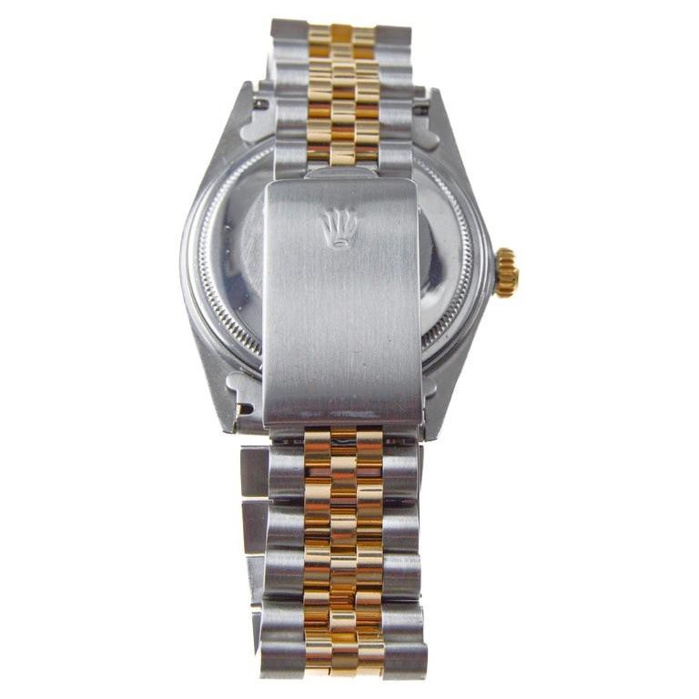 Rolex 18Kt & Steel Datejust Quick Setting Calendar and an Original Dial 1985 1