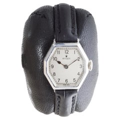 Rolex 18Kt Weißgold Art Deco Damenuhr Vollständig Hand Made circa 1926-27