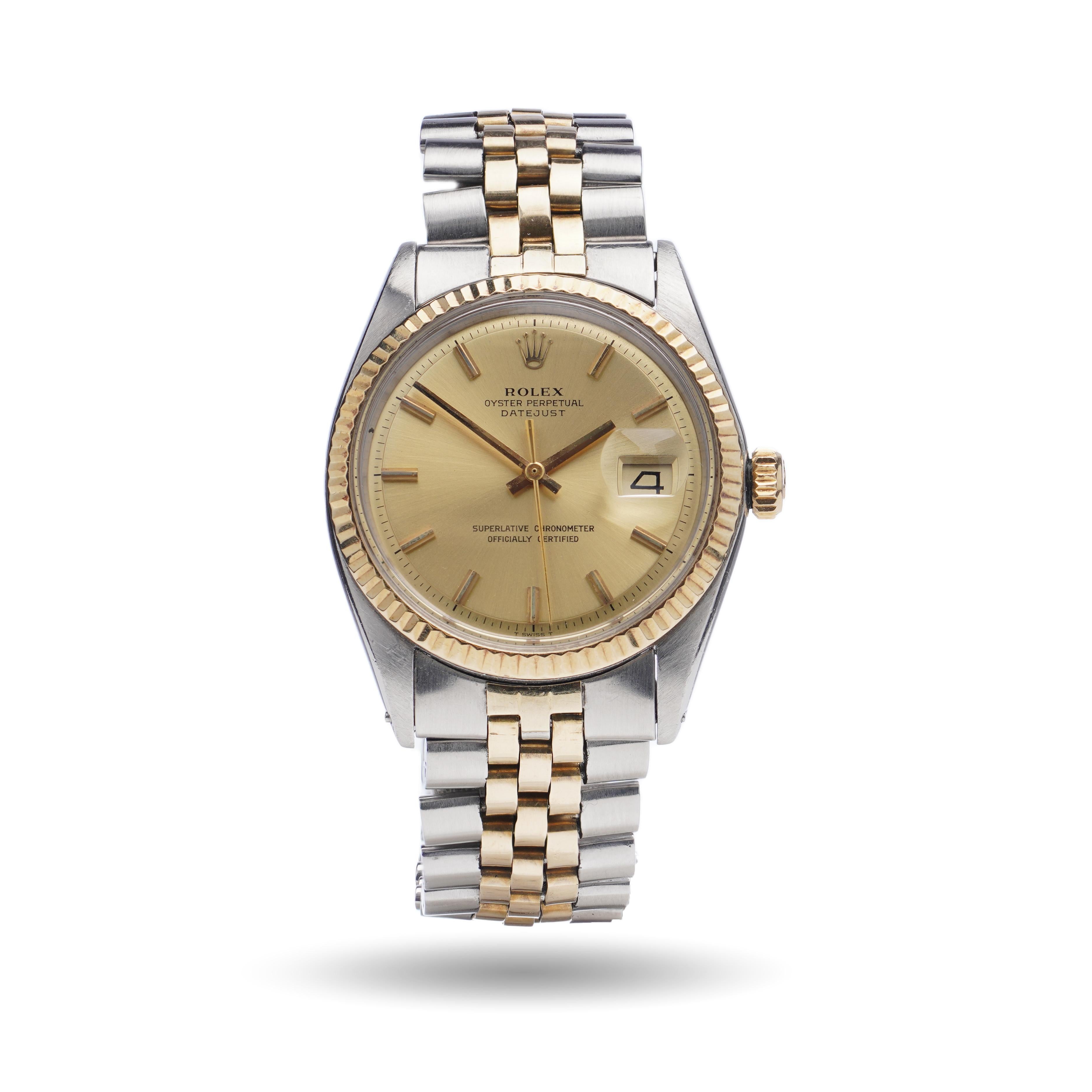 Rolex 18kt. Yellow Gold and Stainless Steel, Oyster Perpetual Datejust, 1601 2