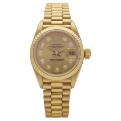 Rolex 18kt. yellow gold ladies' Precision Oyster Perpetual Datejust, 69178