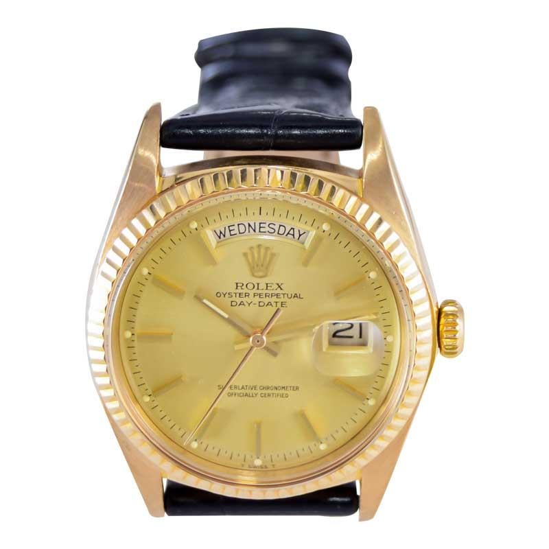 Rolex 18Kt. Yellow Gold Man's President One Owner Watch from 1969 / 70 4