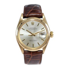 Vintage Rolex 18kt Yellow Gold Oyster Perpetual Date from 1970