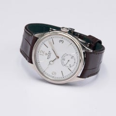 Rolex 1908 Intense White Dial 18k White Gold Mens Watch Box Papers