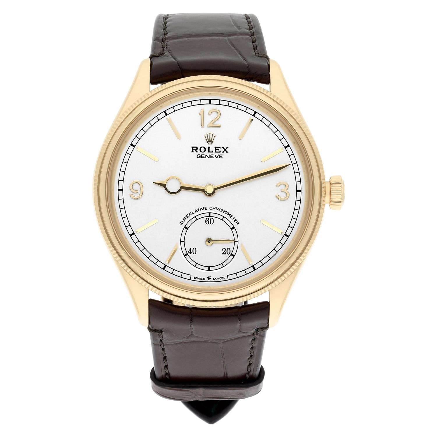 Elegant, classic and decidedly contemporary, the Perpetual 1908 immortalizes Rolex’s age-long daring spirit. Inheriting the brand’s historic codes as much as its numerous innovations in watchmaking, the watch marks a new milestone in the brand’s