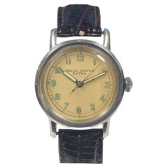 Rolex 1930s Extra Athlete Model Steel Cased Mechanical Wrist Watch