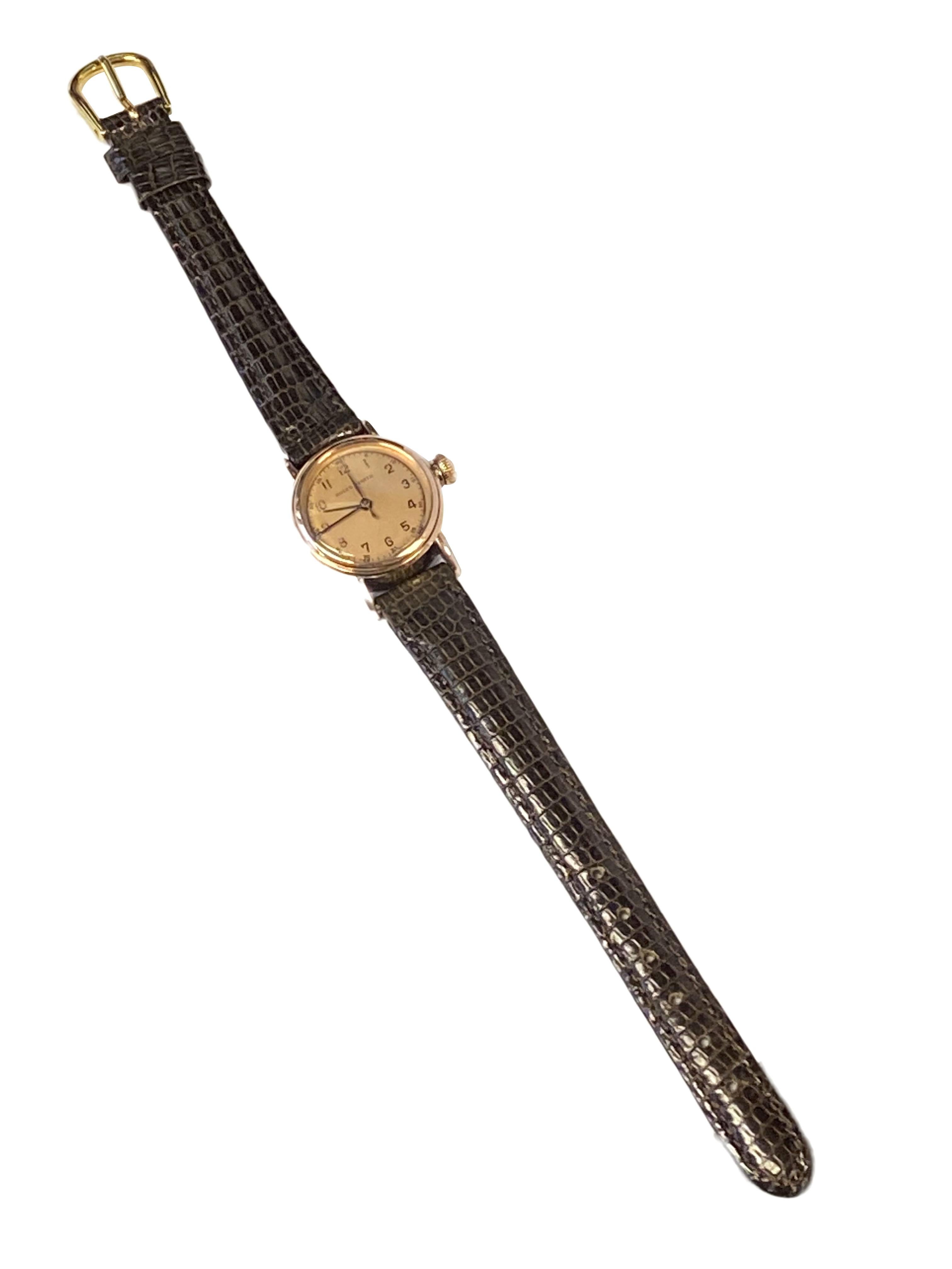Rolex 1930s Ladies Rose Gold and Steel Oyster Case Manual Wind Wrist Watch In Excellent Condition For Sale In Chicago, IL