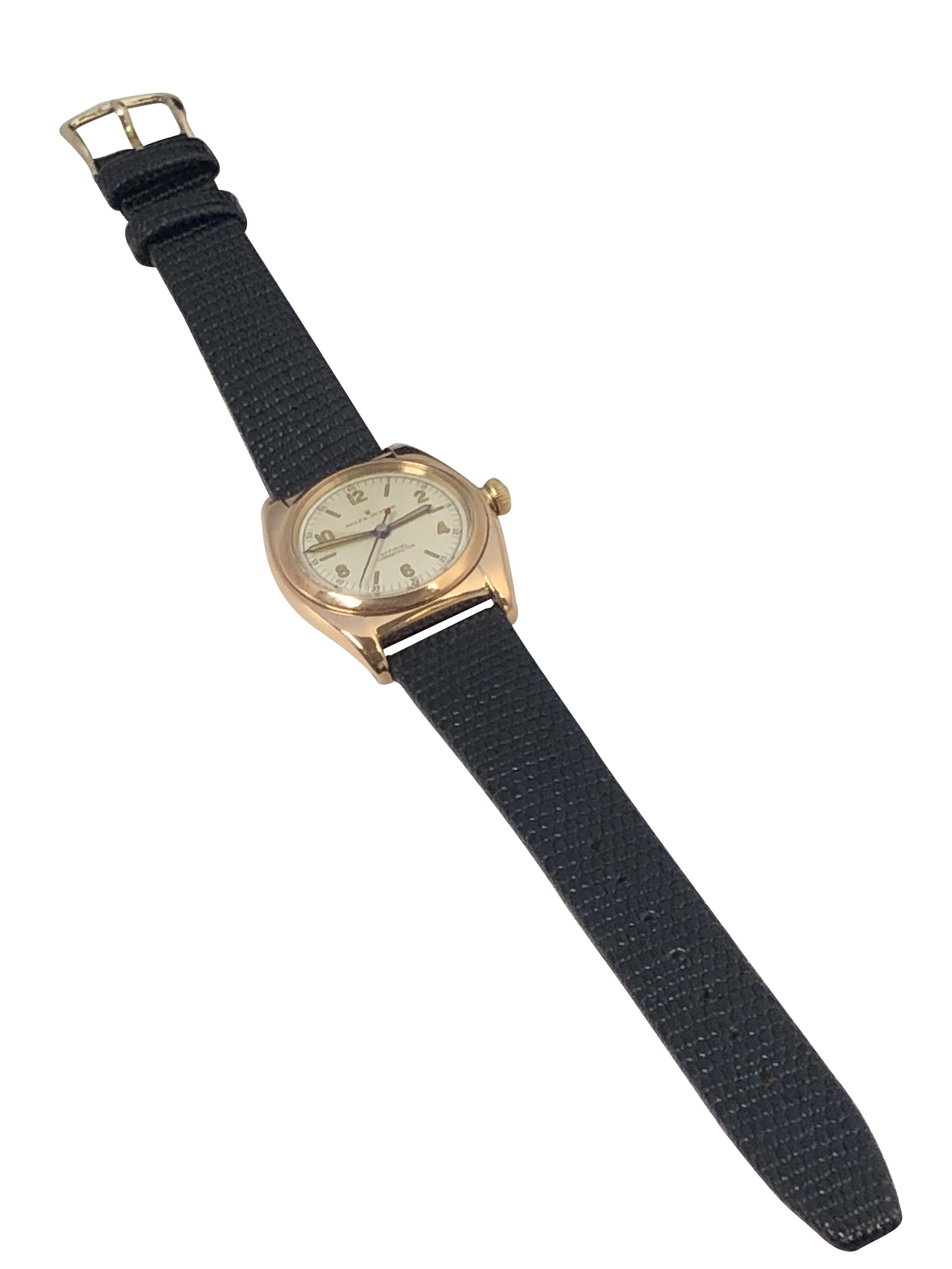 Rolex 1930s Rose Gold Bubble Back Exceptional Condition 1