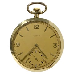 Rolex 1940er Bucherer vertriebene, goldgefüllte Taschenuhr, vergoldet