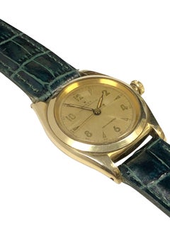 Rolex 1940s Iconic Bubbleback Yellow Gold Wrist Watch