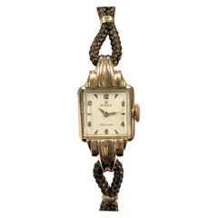 Montre-bracelet mécanique Rolex 1940s or rose pour femmes