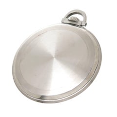 Rolex Stainless Steel Manual Wind Pocket Watch, 1940s