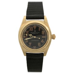 Rolex 1940s Yellow Gold Automatic Bubble Back Wristwatch