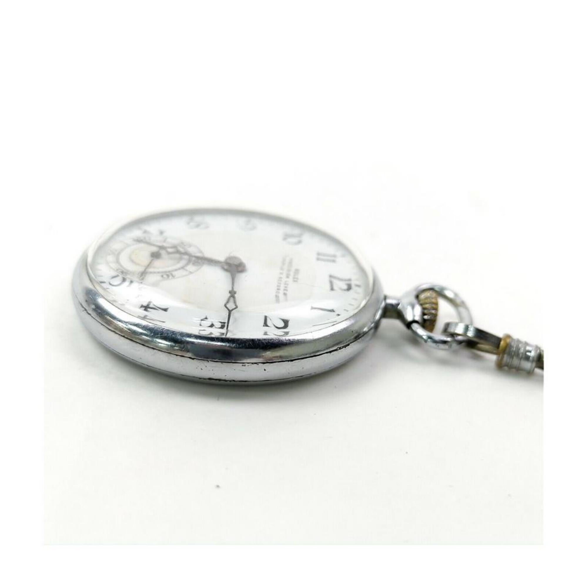 Rolex 1950 17 Jewels Precision Lever 7 World's Records Pocket Watch 855507 4