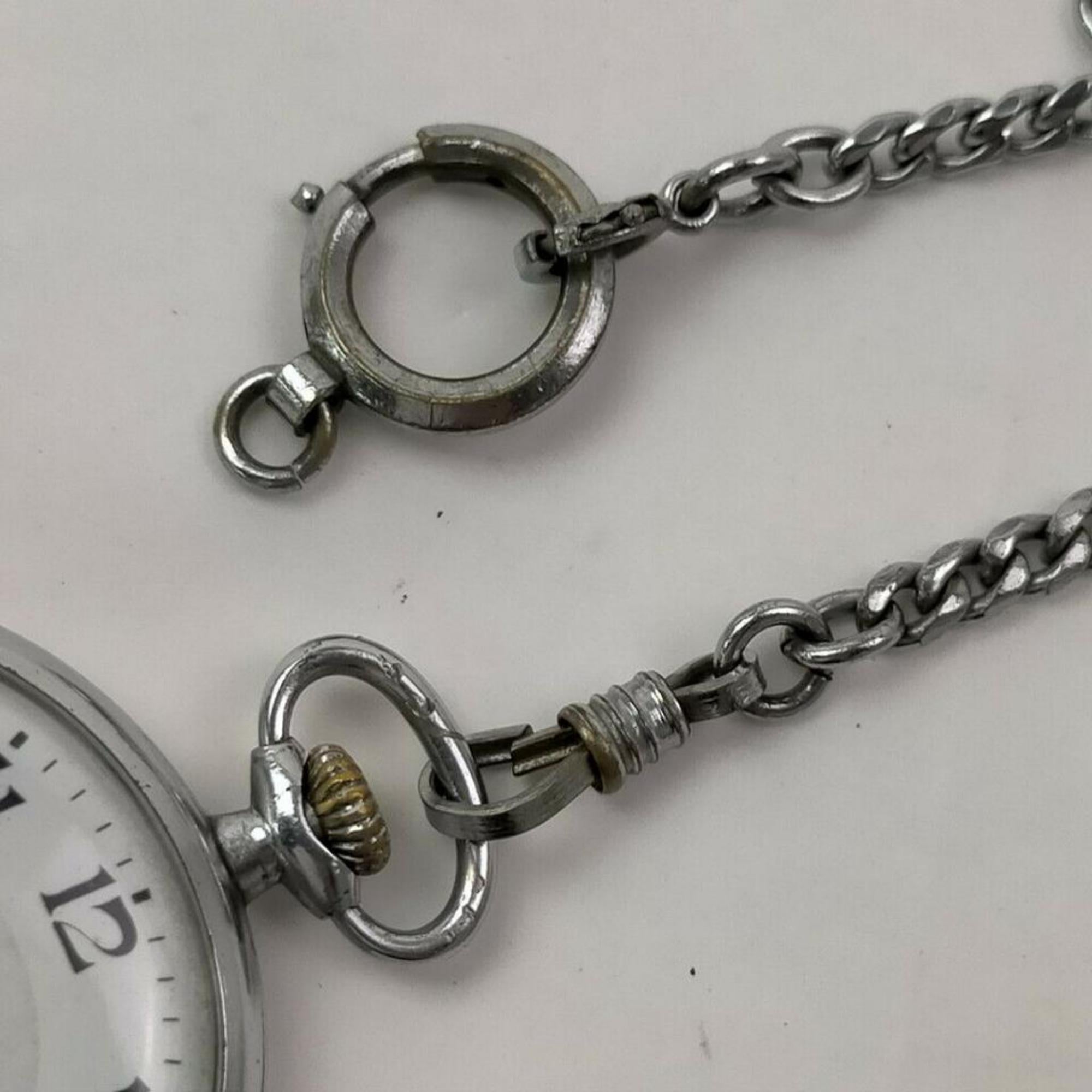 Gray Rolex 1950 17 Jewels Precision Lever 7 World's Records Pocket Watch 855507