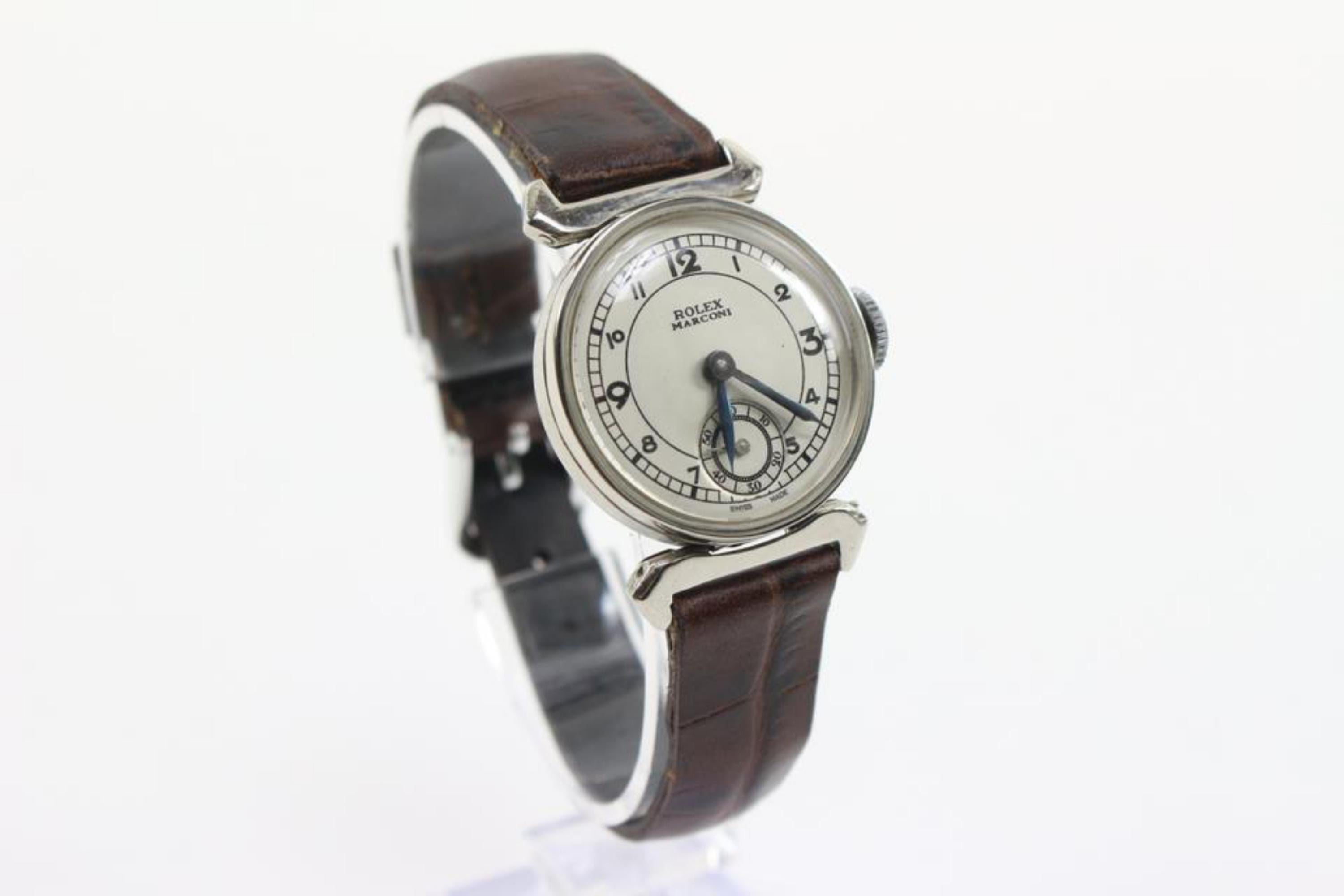 Rolex 1950 36mm Marconi Watch 44r32s 6