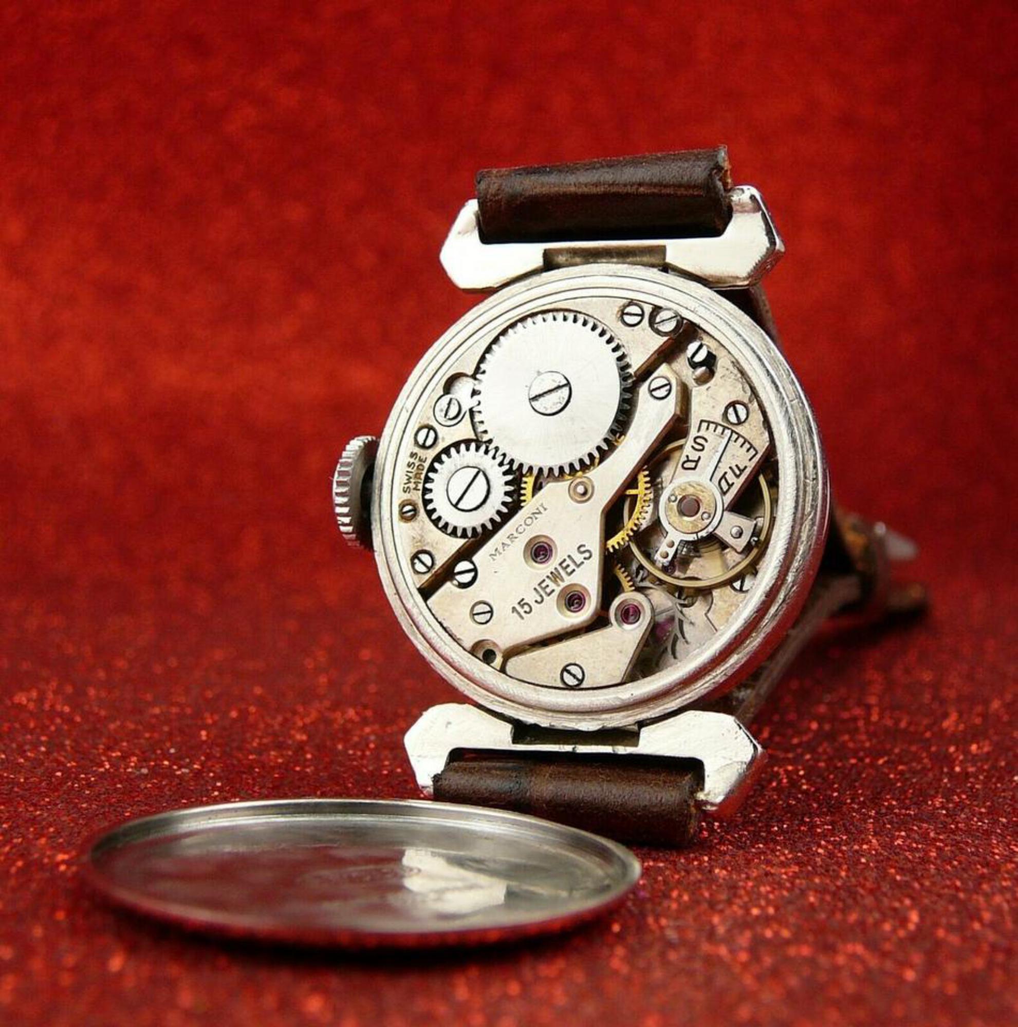 Rolex 1950 36mm Marconi Watch 44r32s In Good Condition In Dix hills, NY