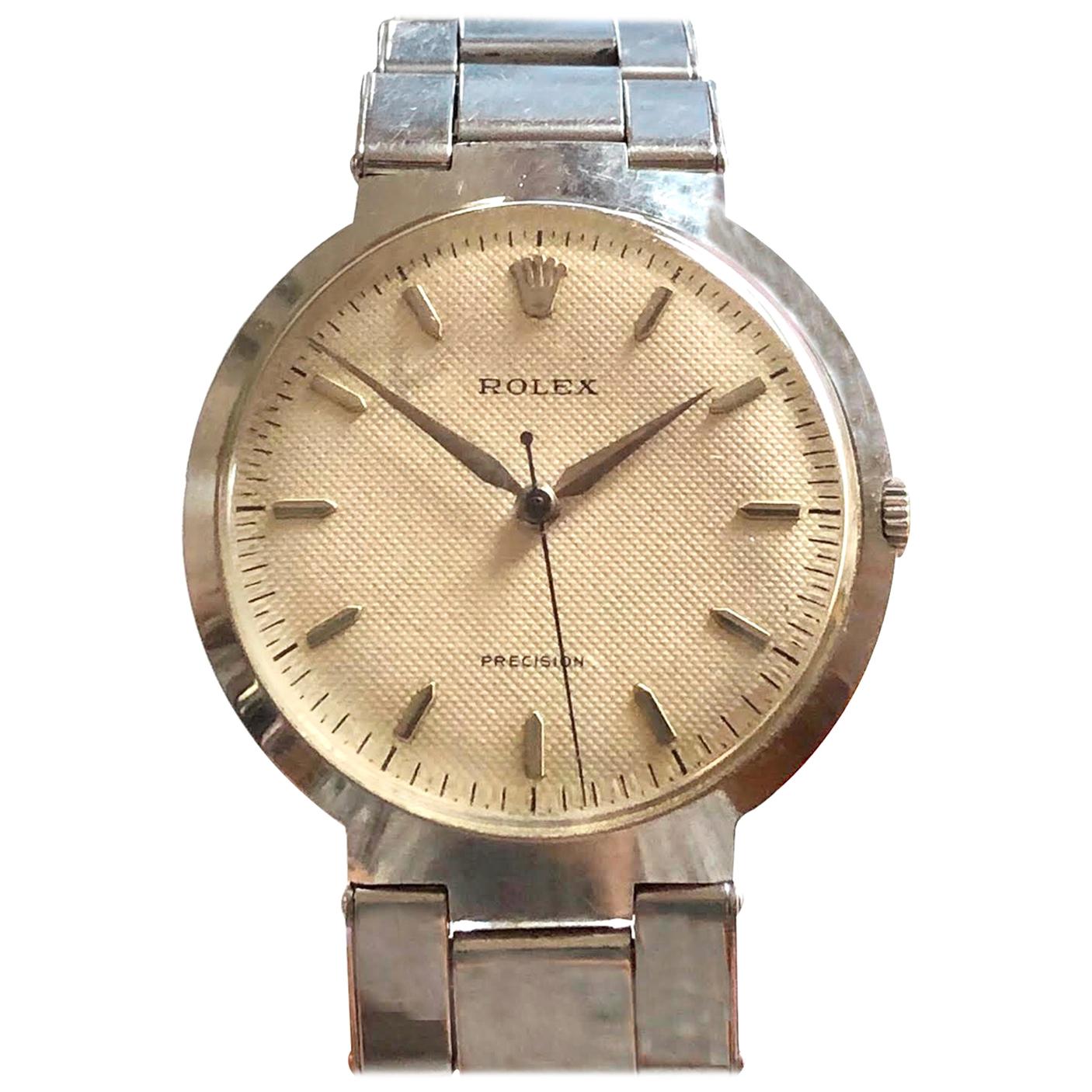 Rolex 1950s "UFO Flying Saucer" Ref 9083 Steel Mechanical Wristwatch For Sale