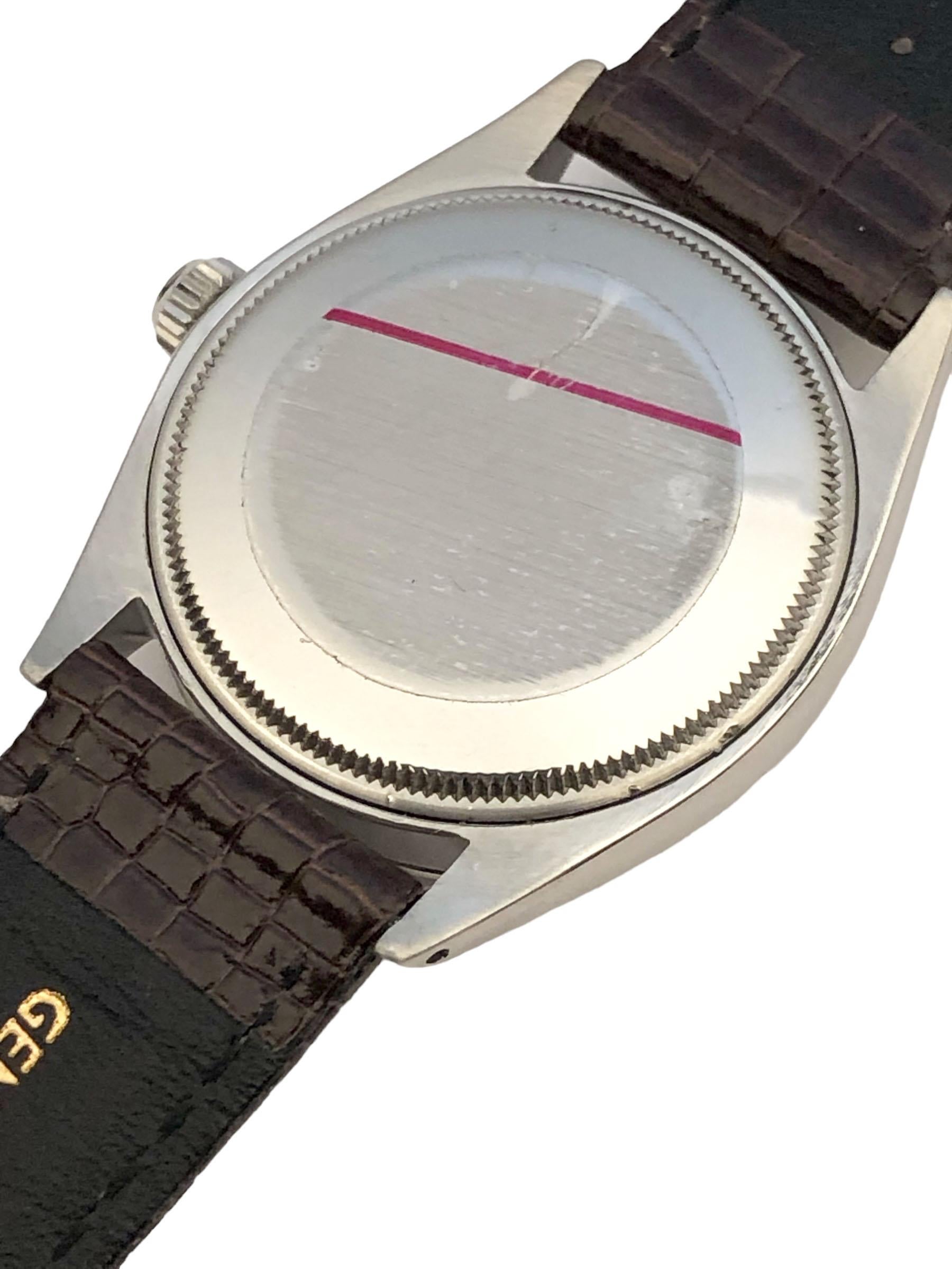 Rolex 1950s Vintage Ref 1002 Steel Self winding Wrist Watch In Excellent Condition In Chicago, IL