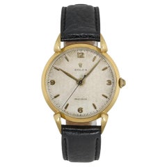 Reloj de pulsera Rolex de los años 50 de oro amarillo con asas de precisión en forma de panal 4514