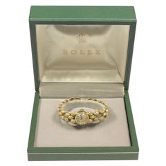 Rolex 1960s Yellow Gold Ladies Mechanical Bracelet Wristwatch