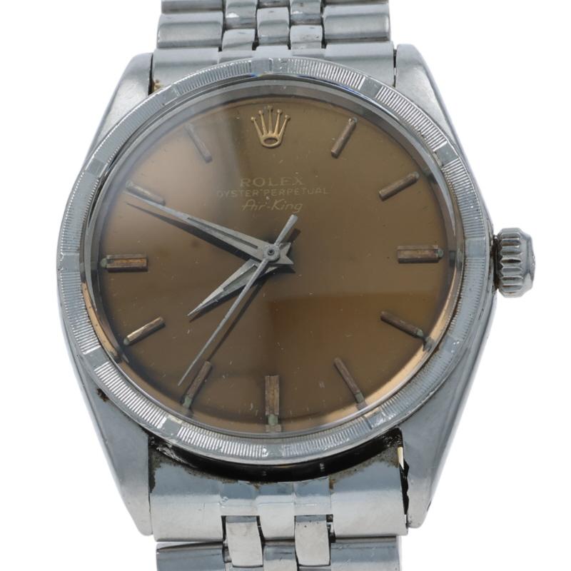 Reloj Rolex 1966 Air King para hombre - Acero inoxidable Automático 1007 en Excelente estado para la venta en Greensboro, NC