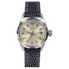 Vintage Rolex 1966 Ladies Near Unworn Steel Date Model Wrist Watch