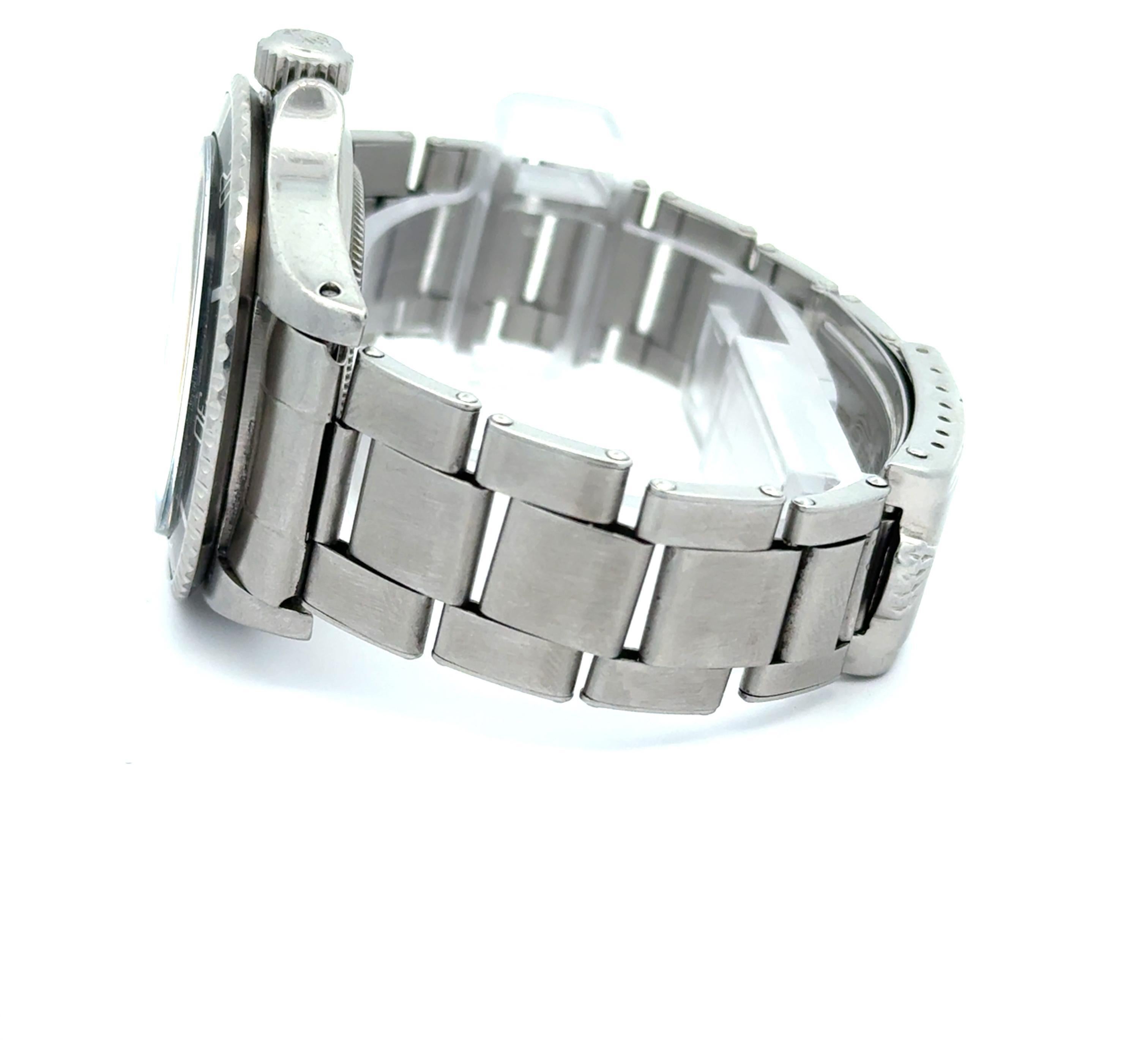 Rolex 1967 Submariner Ref 5513 Rivet Bracelet Meter First Dial Watch For Sale 6