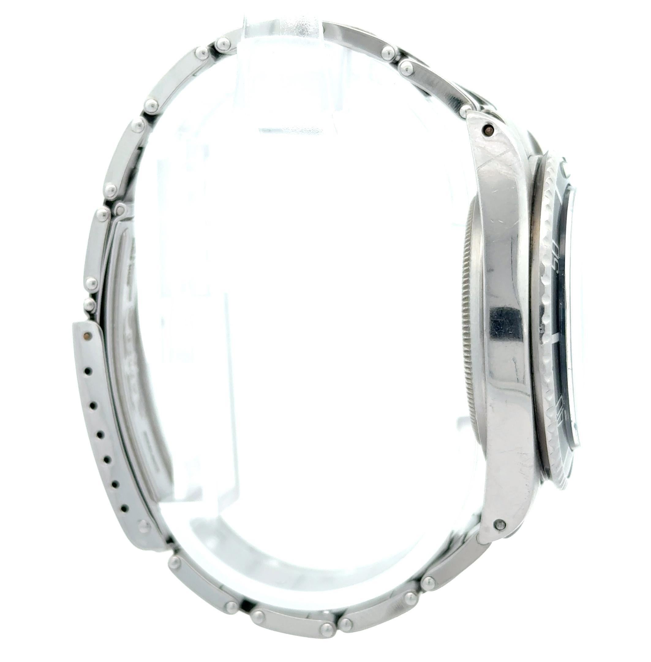 Rolex 1967 Submariner Ref 5513 Rivet Bracelet Meter First Dial Watch In Fair Condition For Sale In Palm Beach, FL