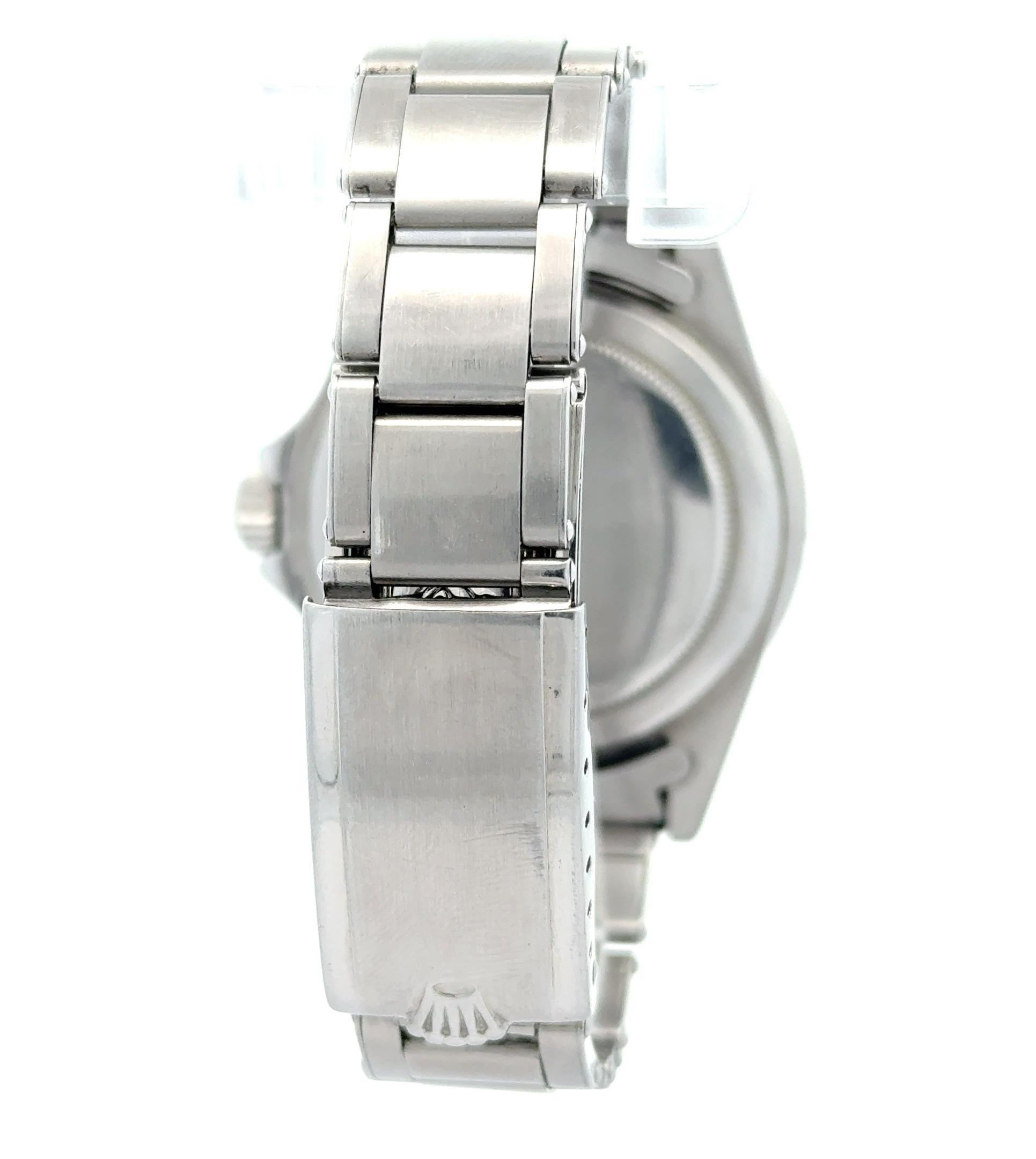 Women's or Men's Rolex 1967 Submariner Ref 5513 Rivet Bracelet Meter First Dial Watch For Sale