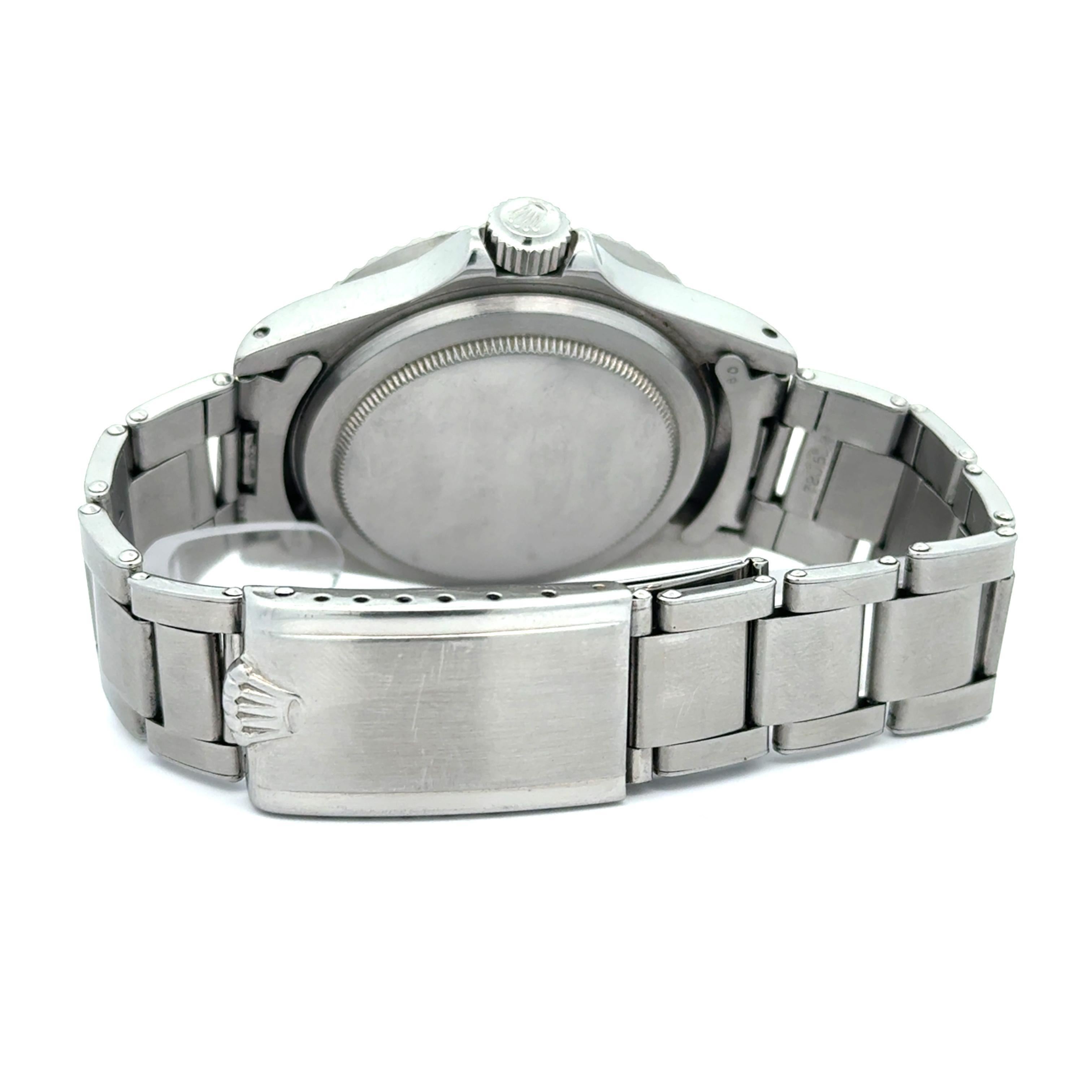 Rolex 1967 Submariner Ref 5513 Rivet Bracelet Meter First Dial Watch For Sale 4